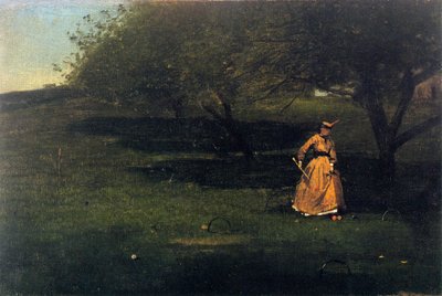 Croquet Player by Winslow Homer